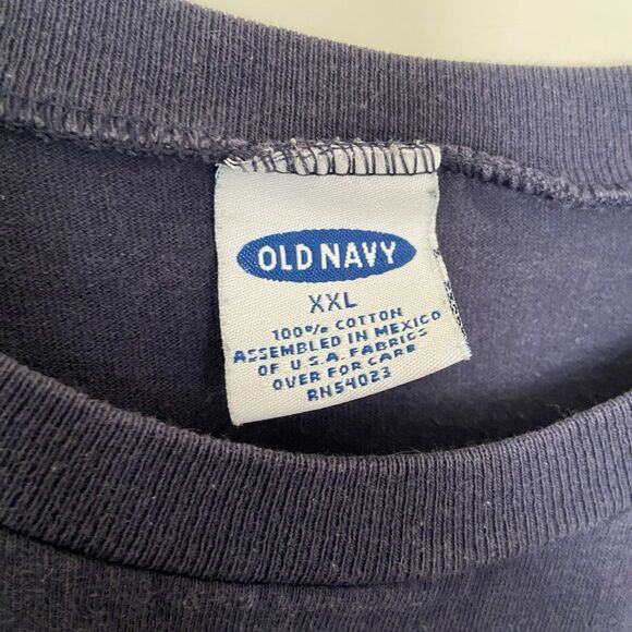 Vintage Y2K Old Navy 2000 Flag Tee – Turn of the Century USA Shirt XXL - Picture 3 of 7